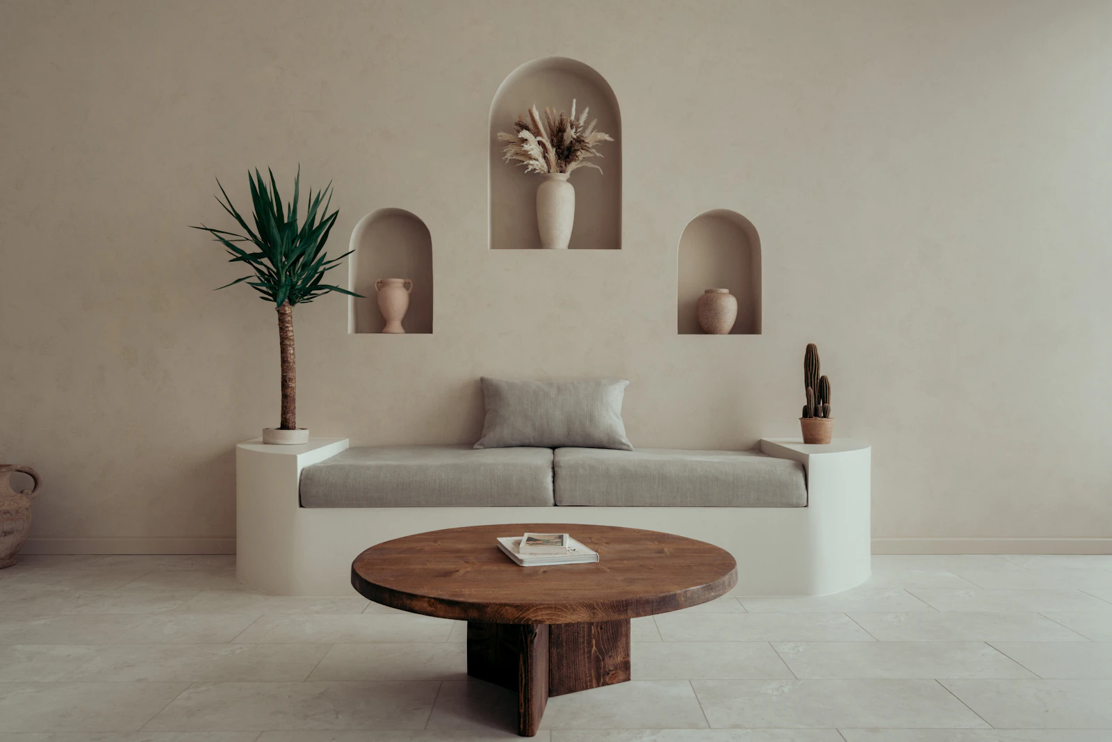 Séjour contemporain d'une villa