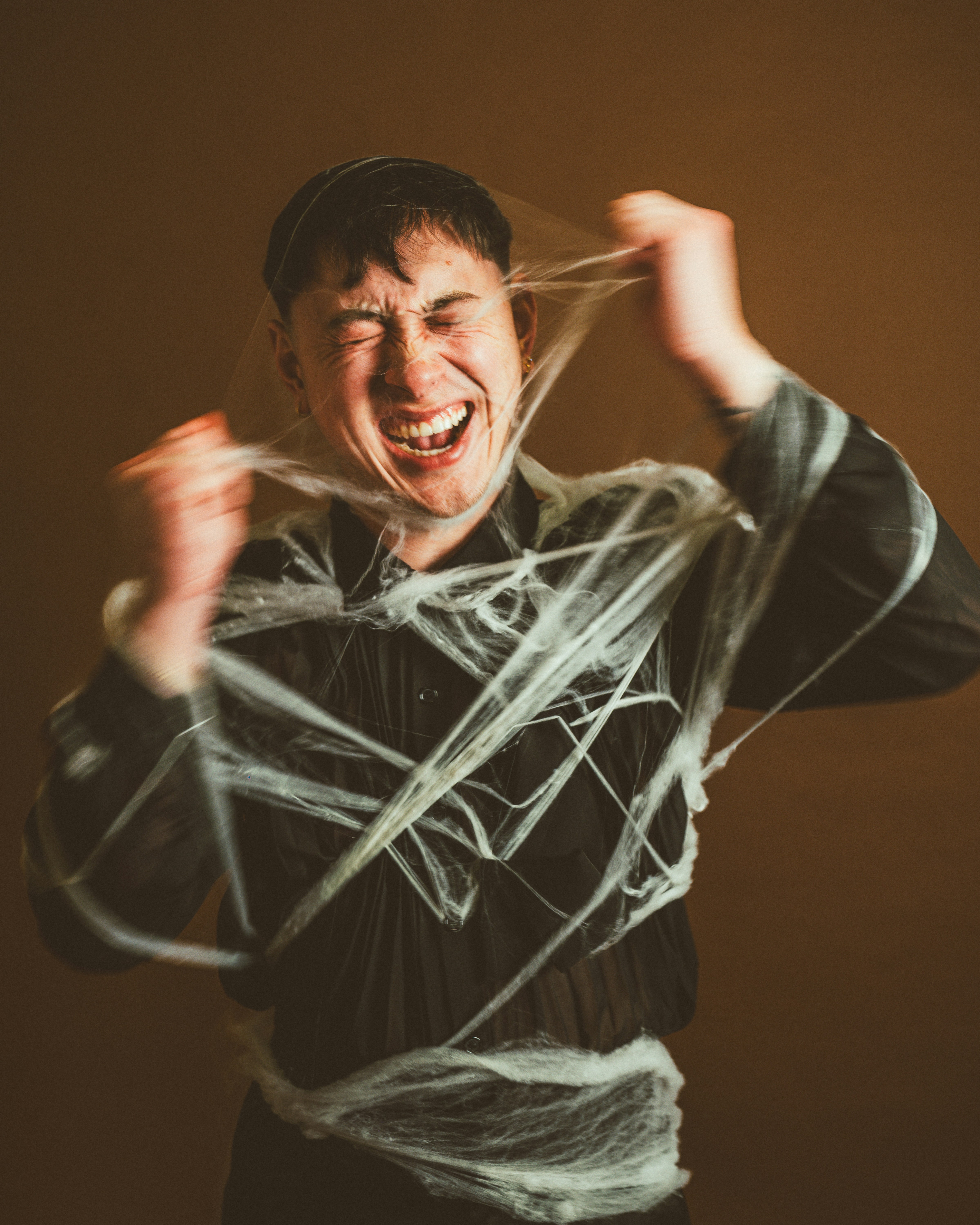 A man expressing emotions in a supportive environment