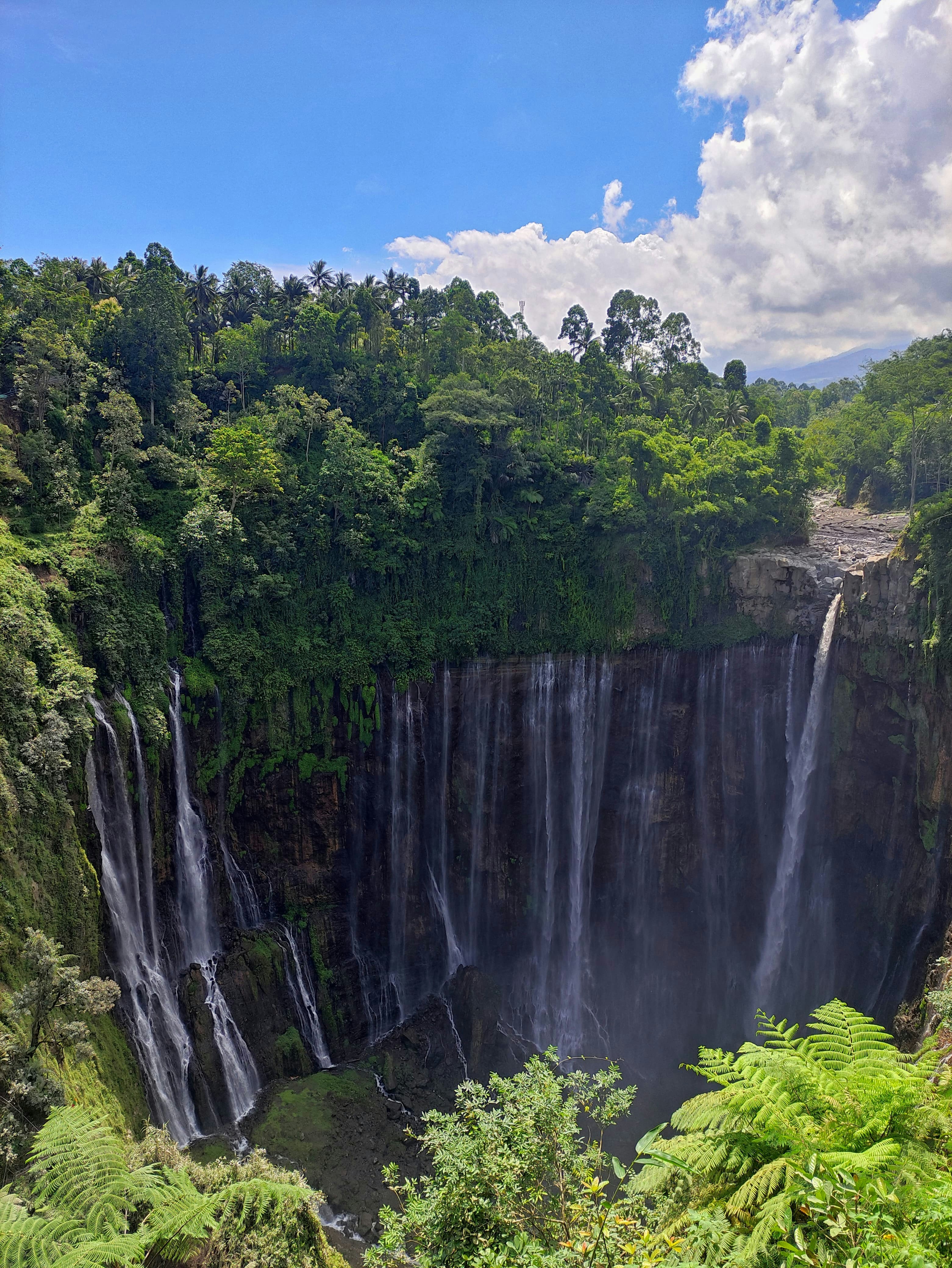 View from below Tumpak Sewu