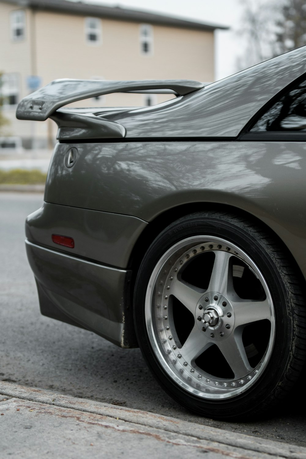 a car parked on the side of the road