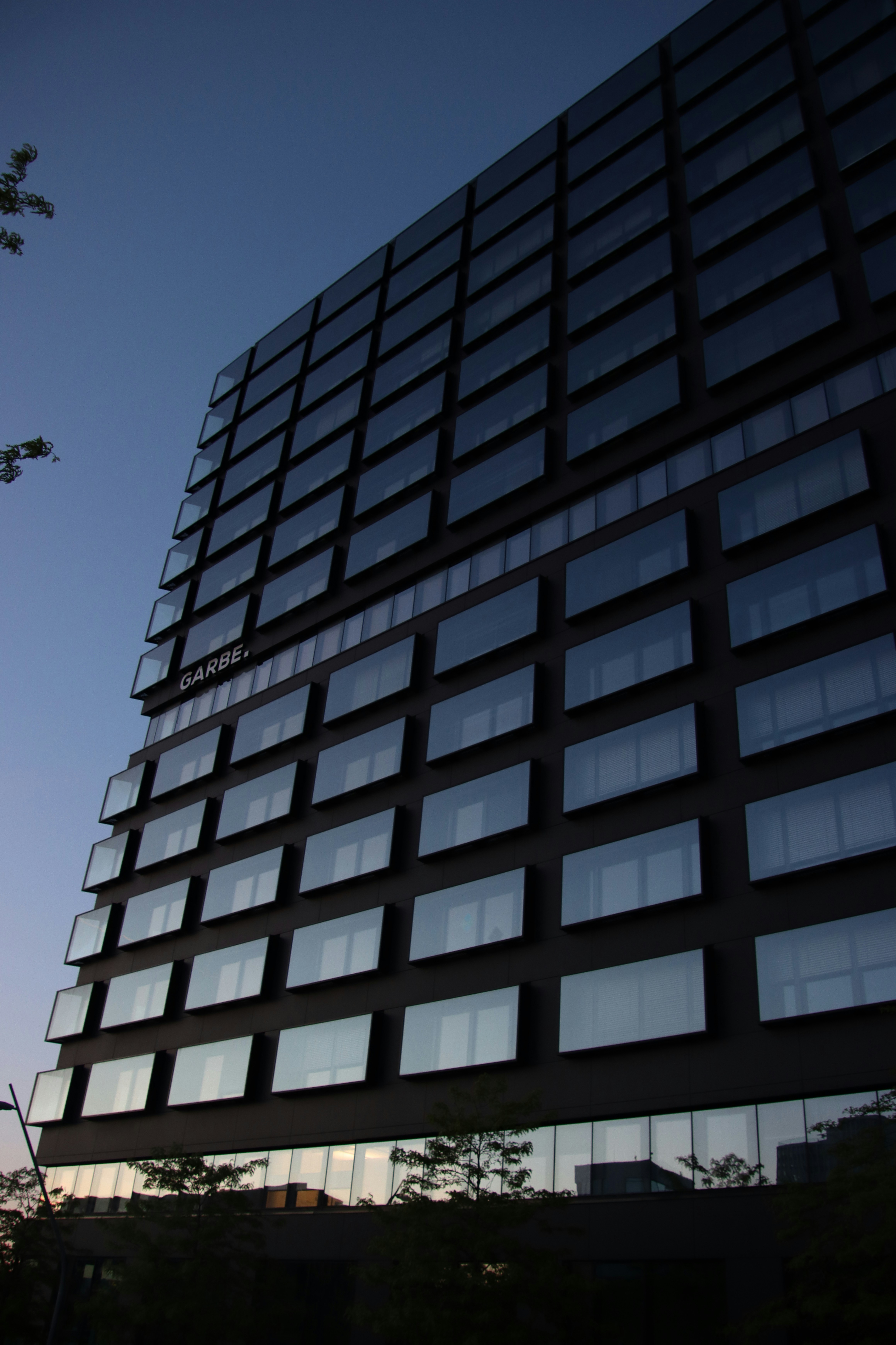 a very tall building with lots of windows