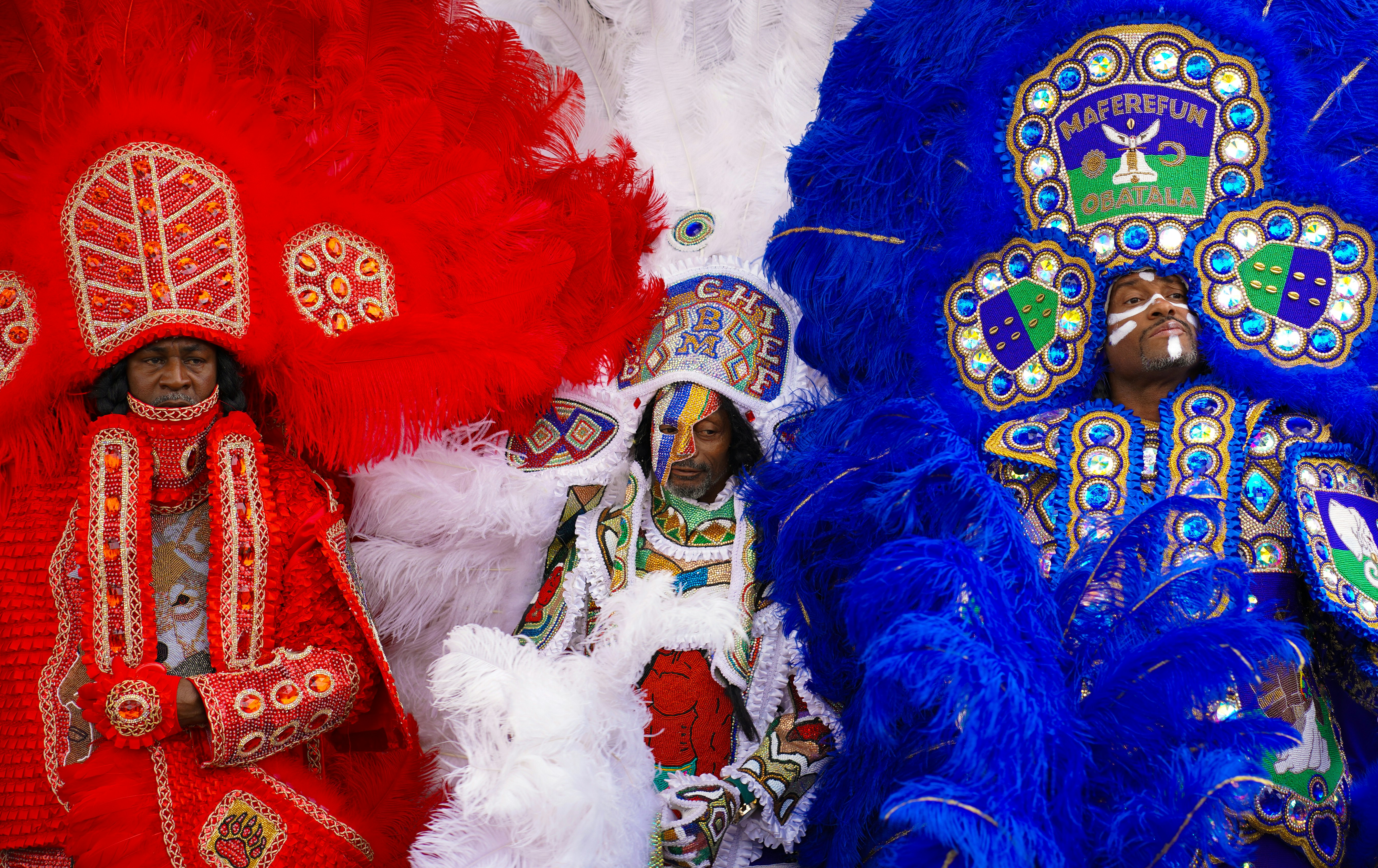 Mardi Gras Indians on Super Sunday