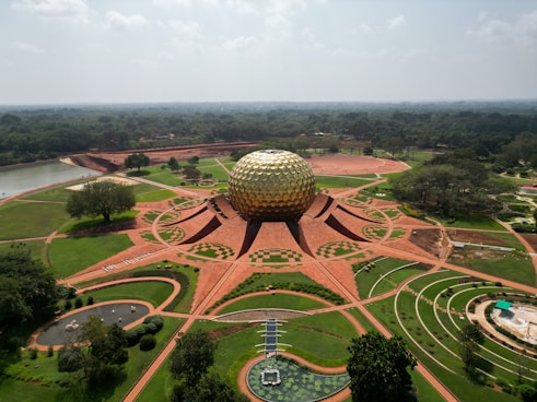 auroville meditation dome