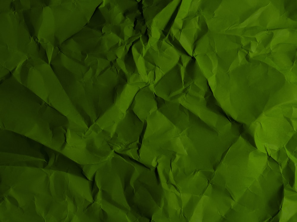 Un primer plano de un pedazo de papel verde