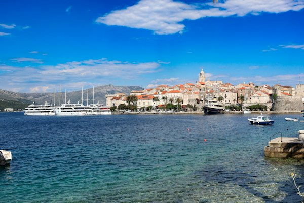 The old town across the water — Korčula, Croatia