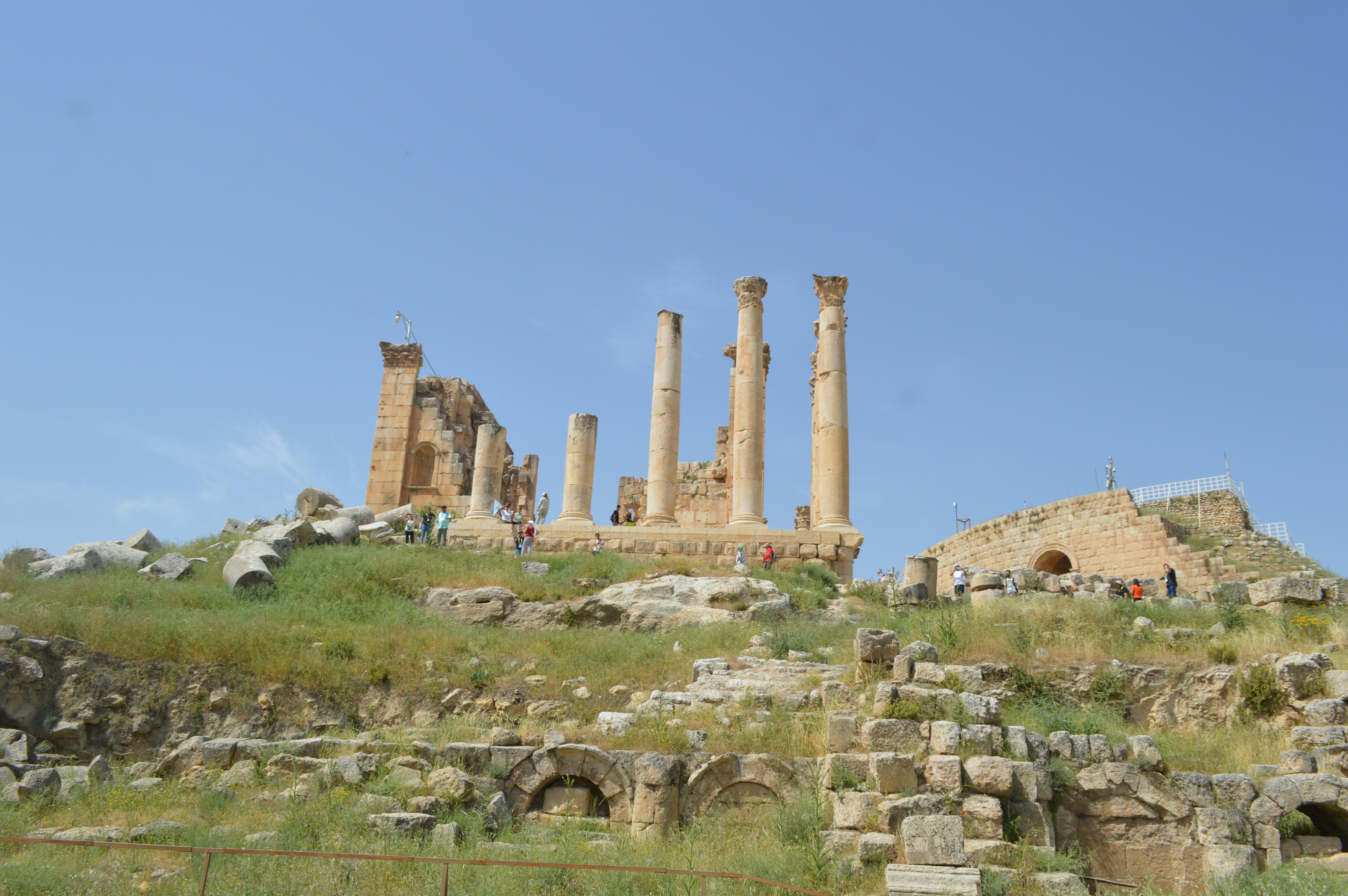the ruins of the ancient city of palmyran