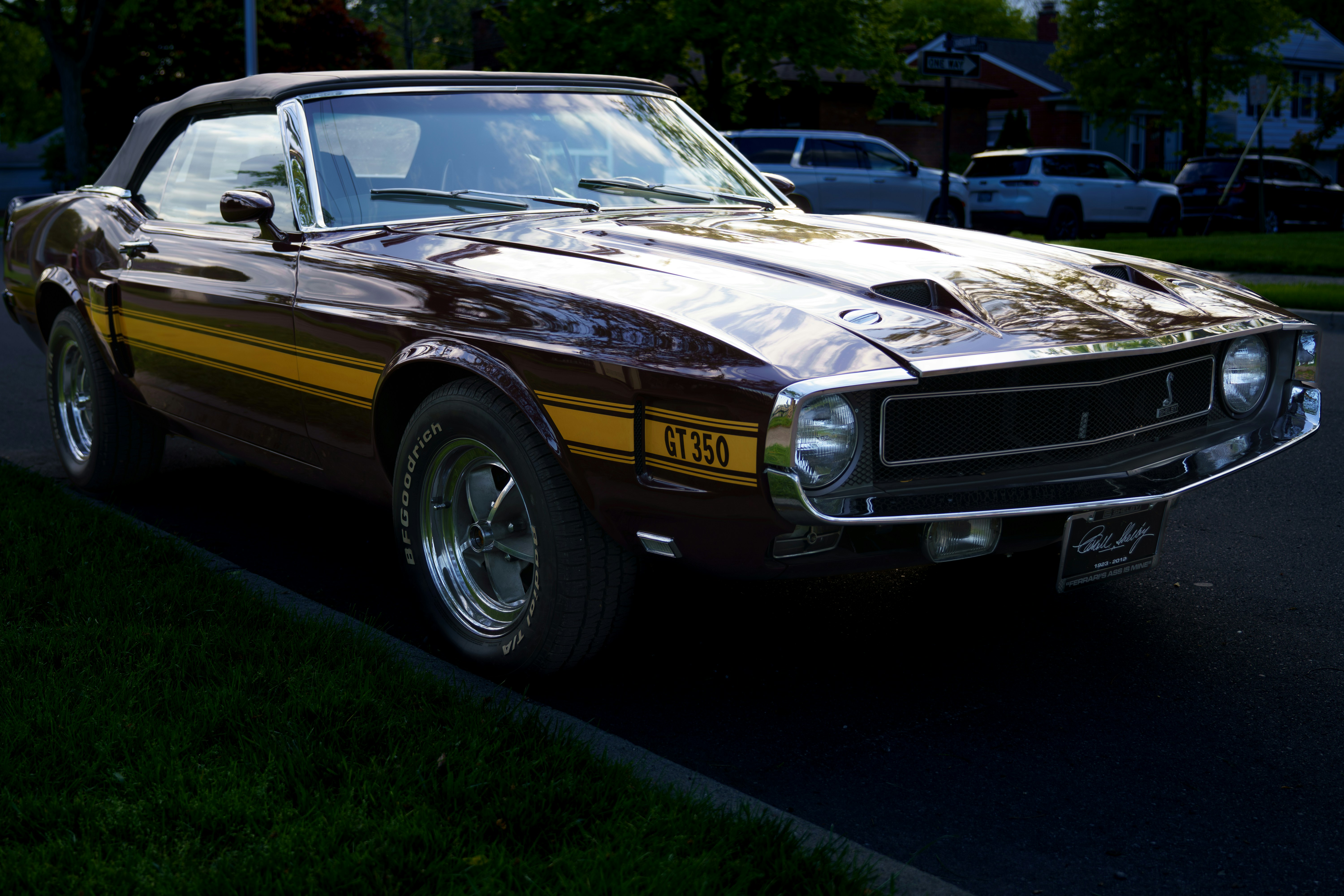a car parked on the side of the road