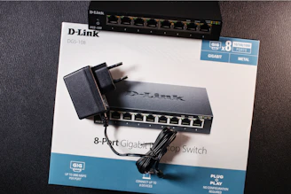 a close up of a box with a router on top of it