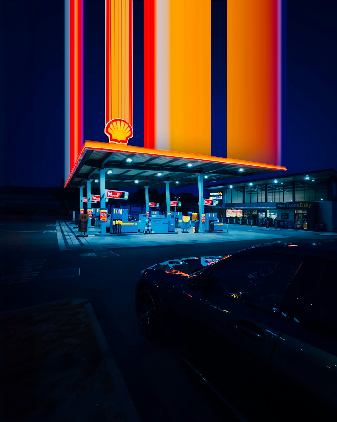 Shell Petrol station - Photoshop experiment