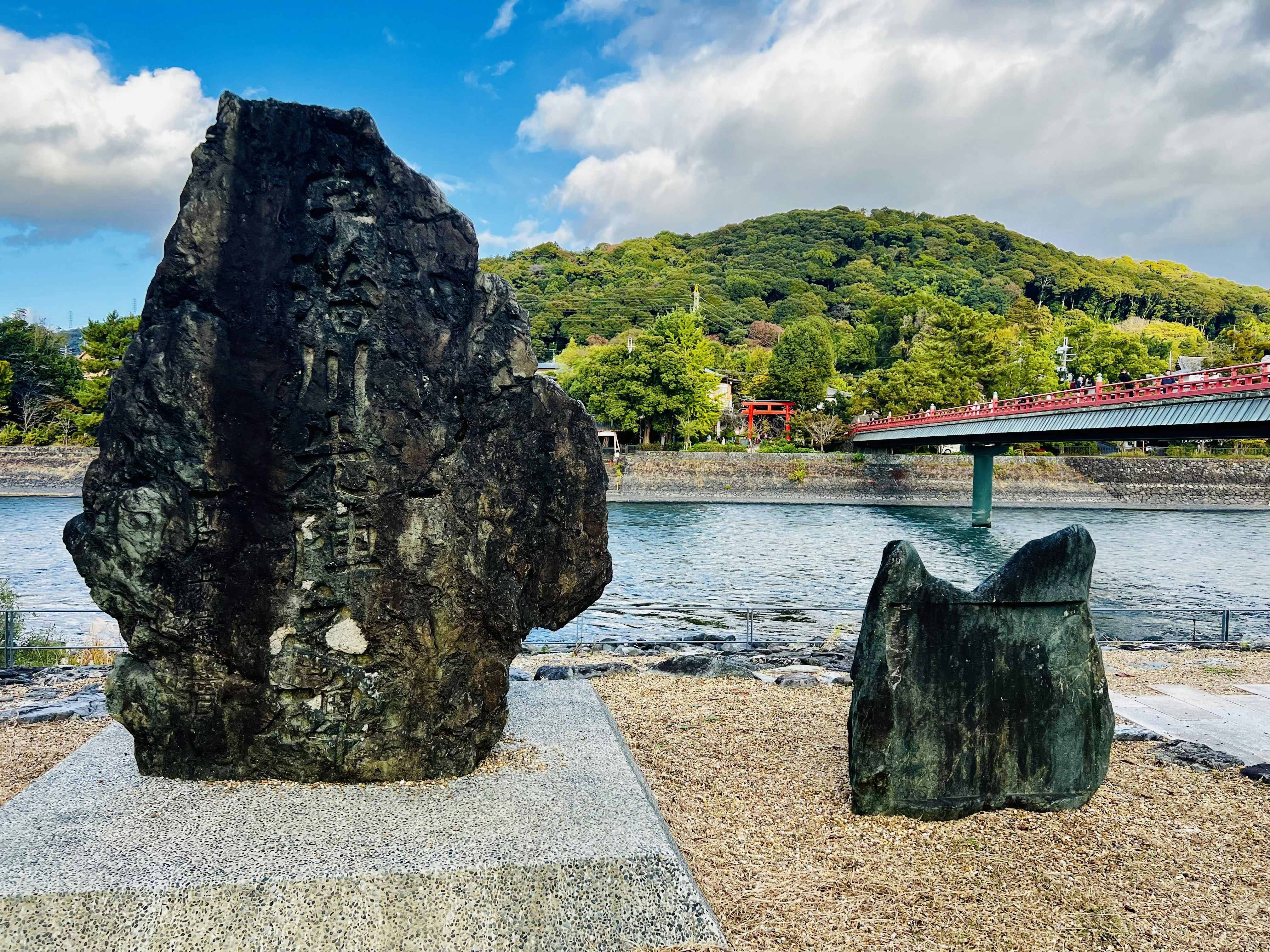 Bowls of Nishio matcha and Uji matcha side by side