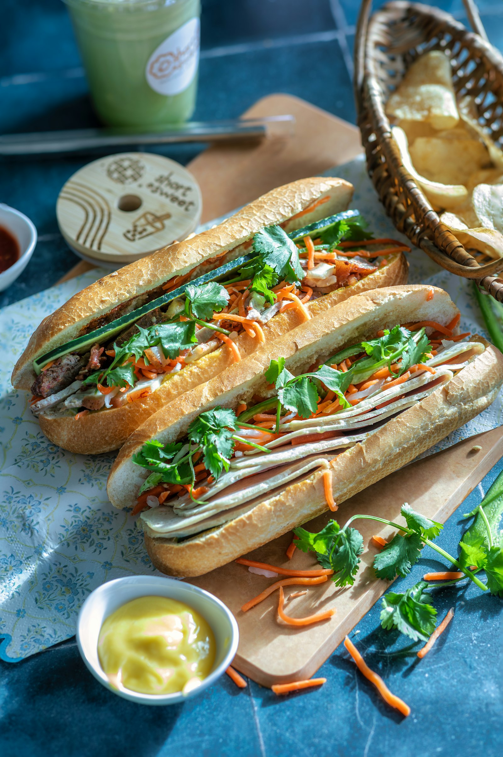 Banh mi sandwiches (a sample photo of the dish, not taken at the restaurant)