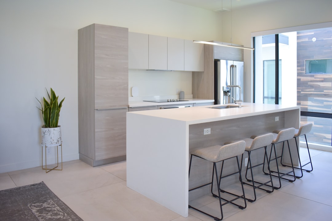 Luxury apartment kitchen interior