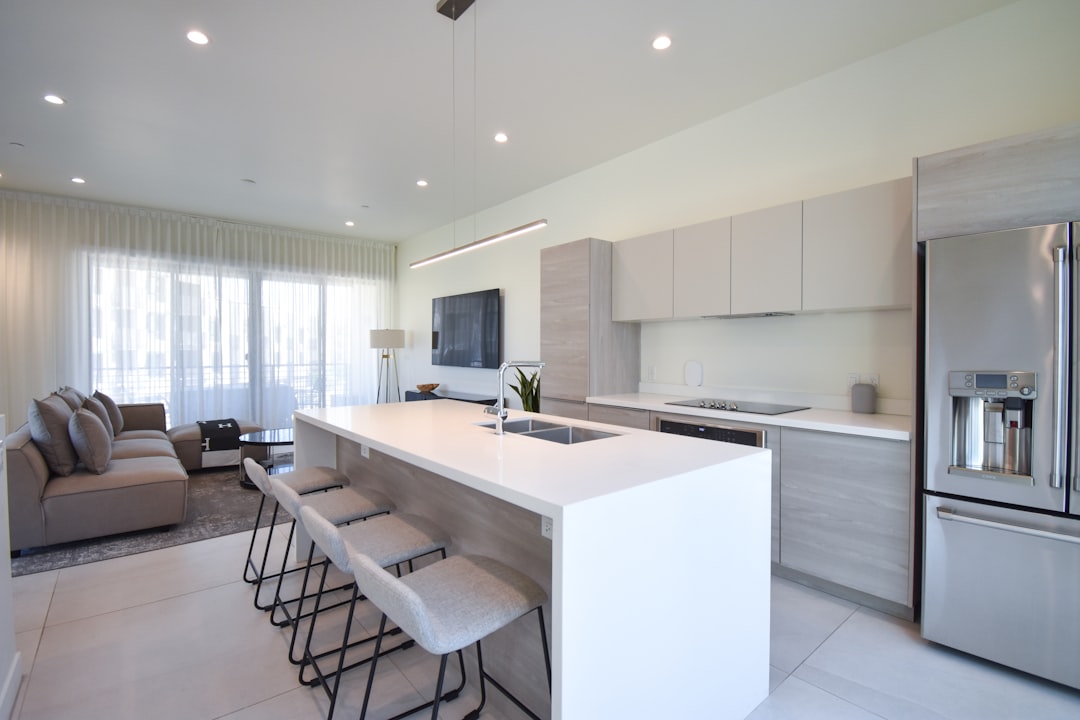Luxury apartment kitchen interior