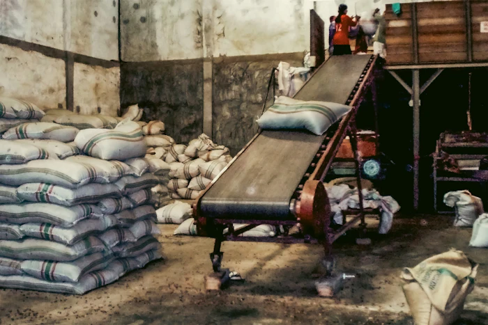 Materials handling equipment installed at the outbound area