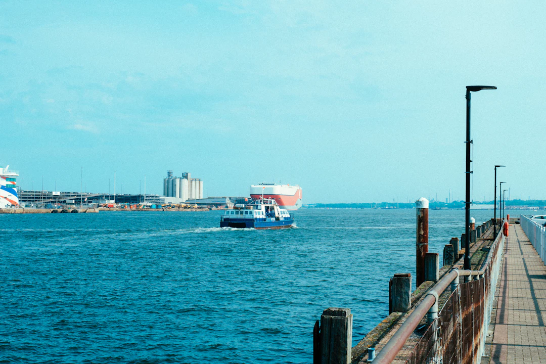 A ferry crossing Southampton Water