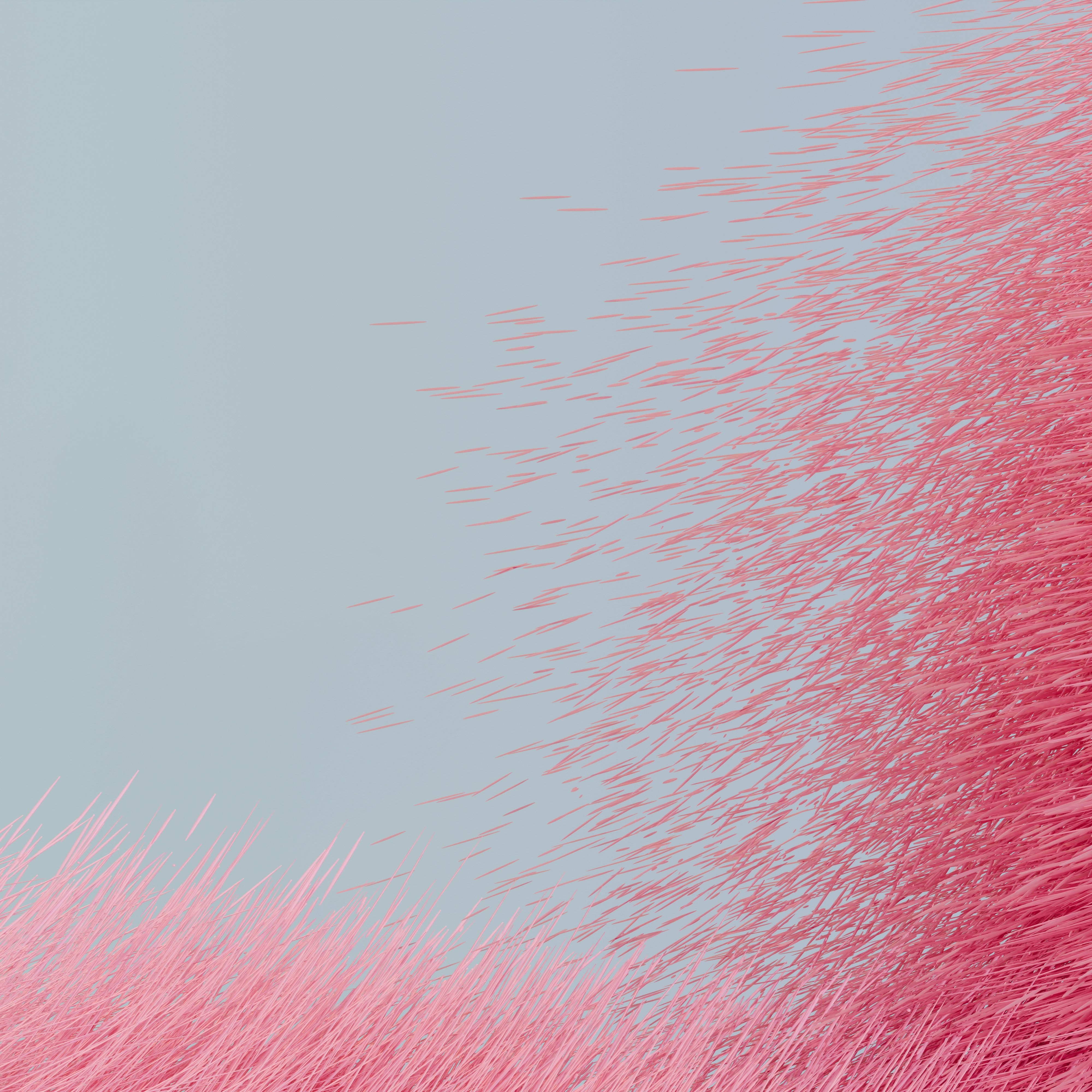 un fond bleu et rose avec un ciel bleu clair