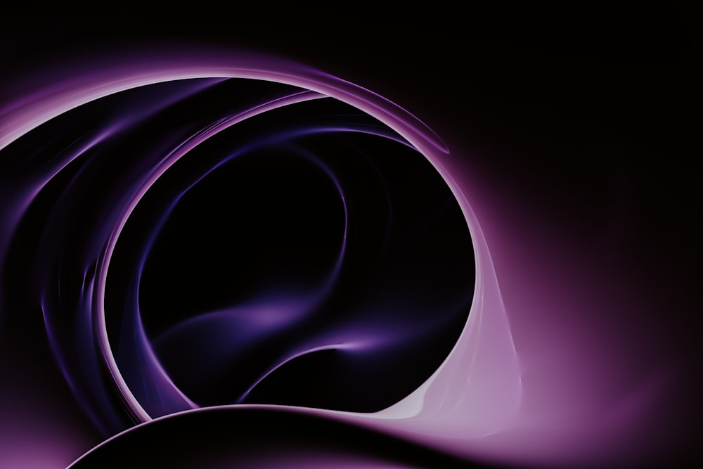 a black and purple background with a circular design