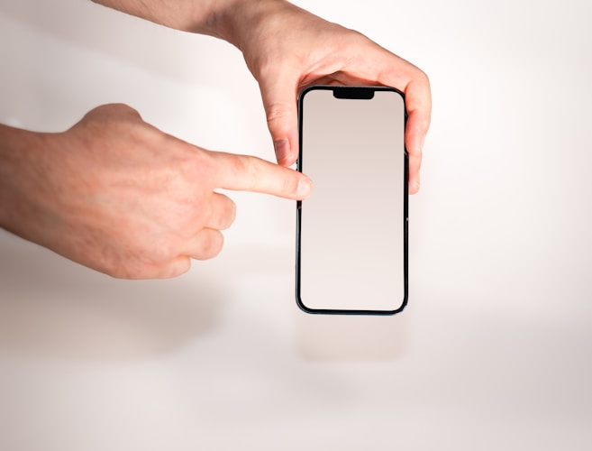 Smartphone en main