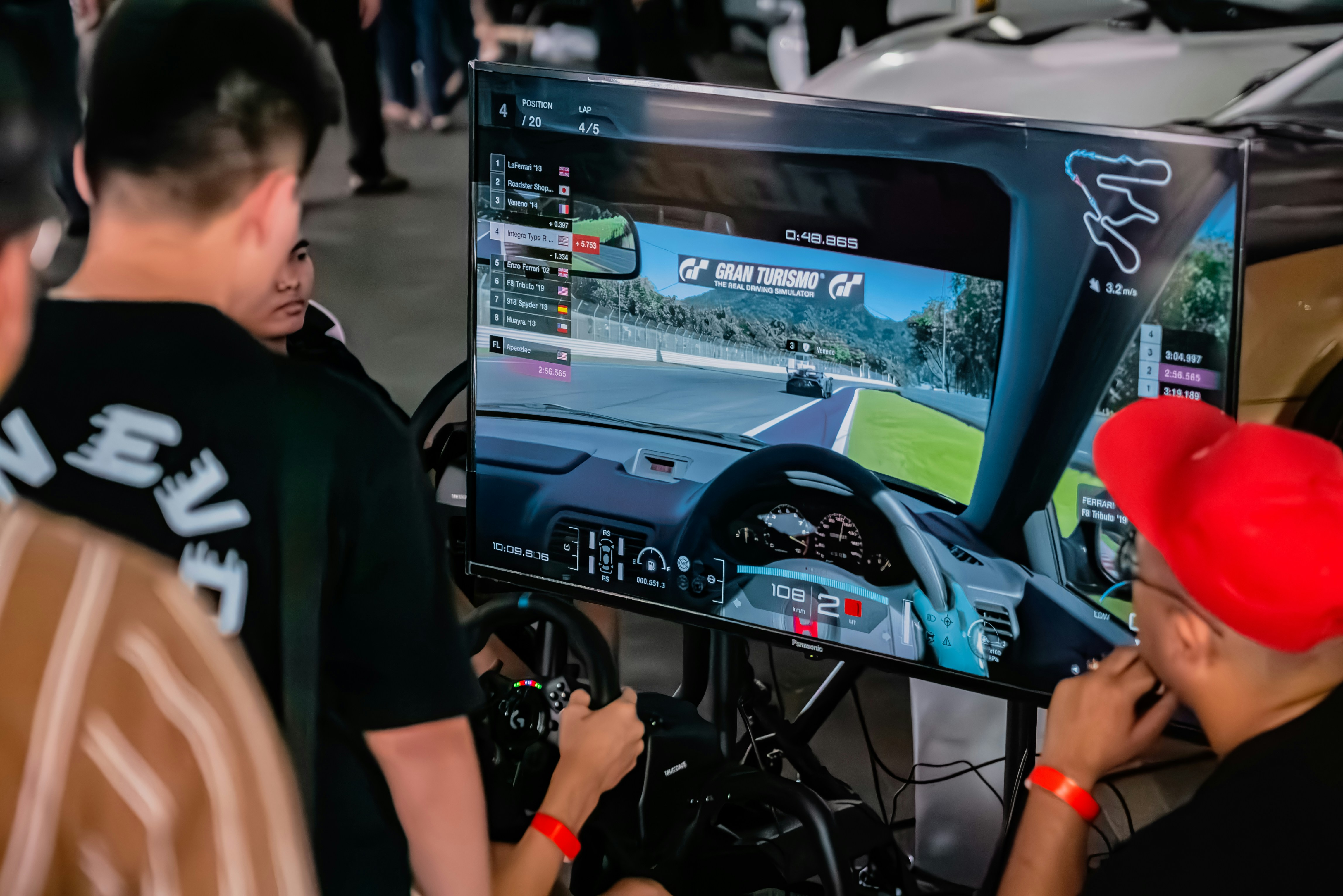 Professional gaming monitor displaying competitive FPS game