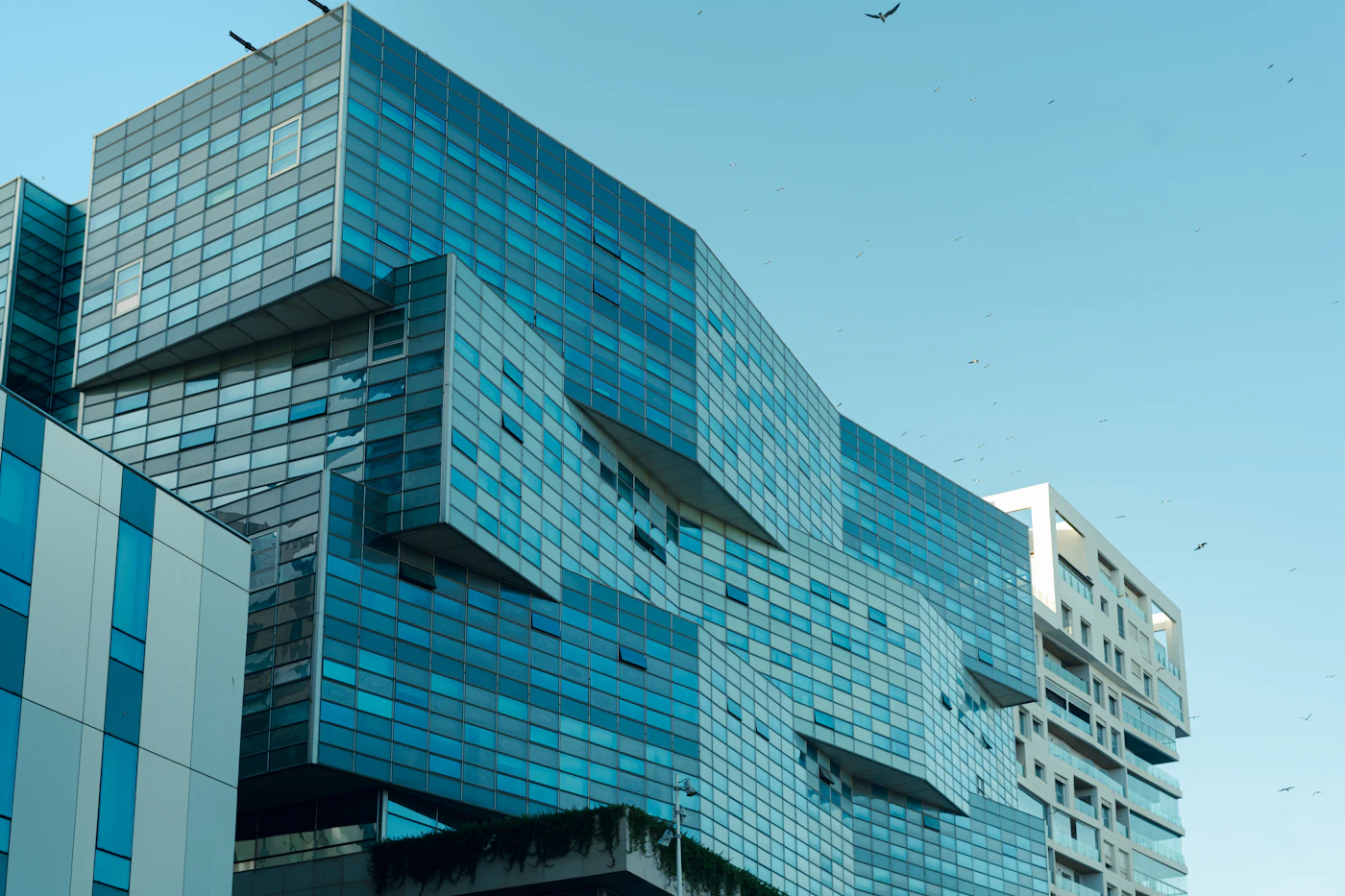 Modern tower in Casablanca, the city where most English teachers file their Morocco work permit paperwork