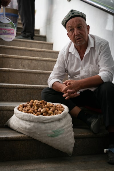 Assorted nuts in bowls for senior snacking
