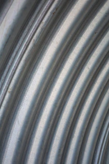 a close up view of a metal tube