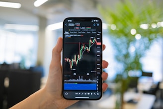 a person holding a cell phone in their hand