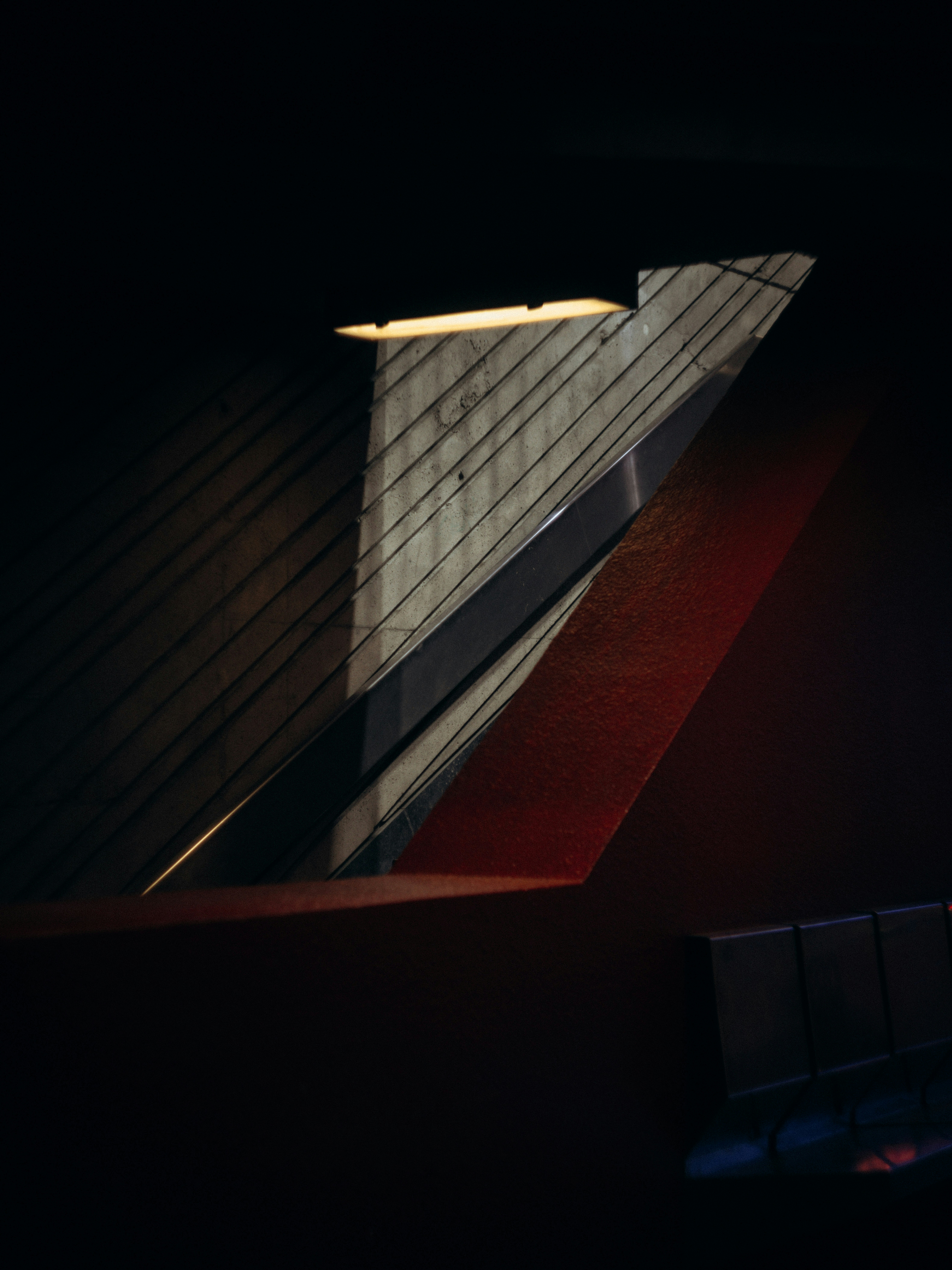 a close up of a building with a red carpet