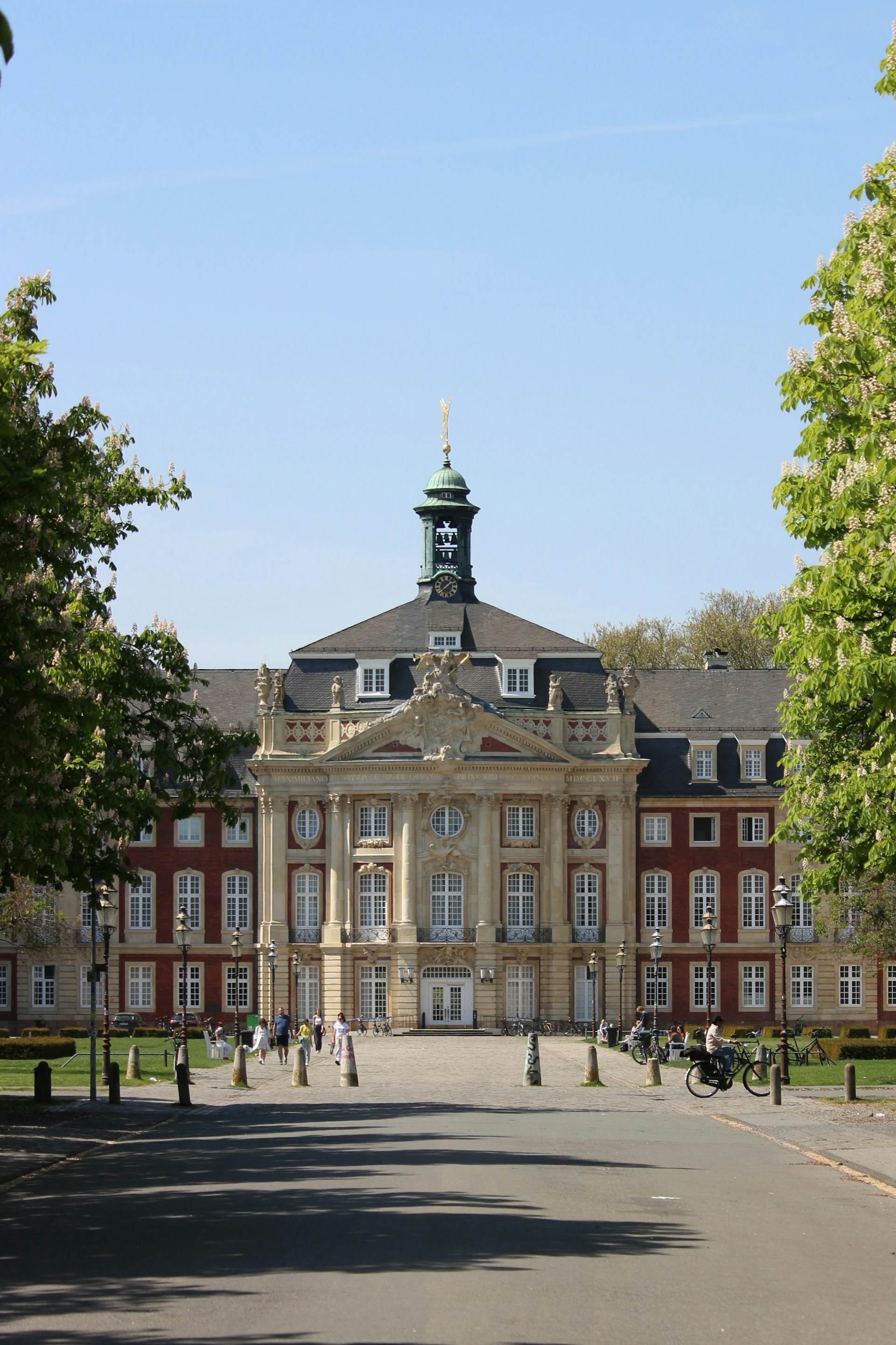a large building with a clock tower on top of it