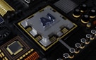 a computer processor with the letter a on top of it