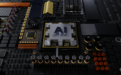 a close up of a computer motherboard with many components