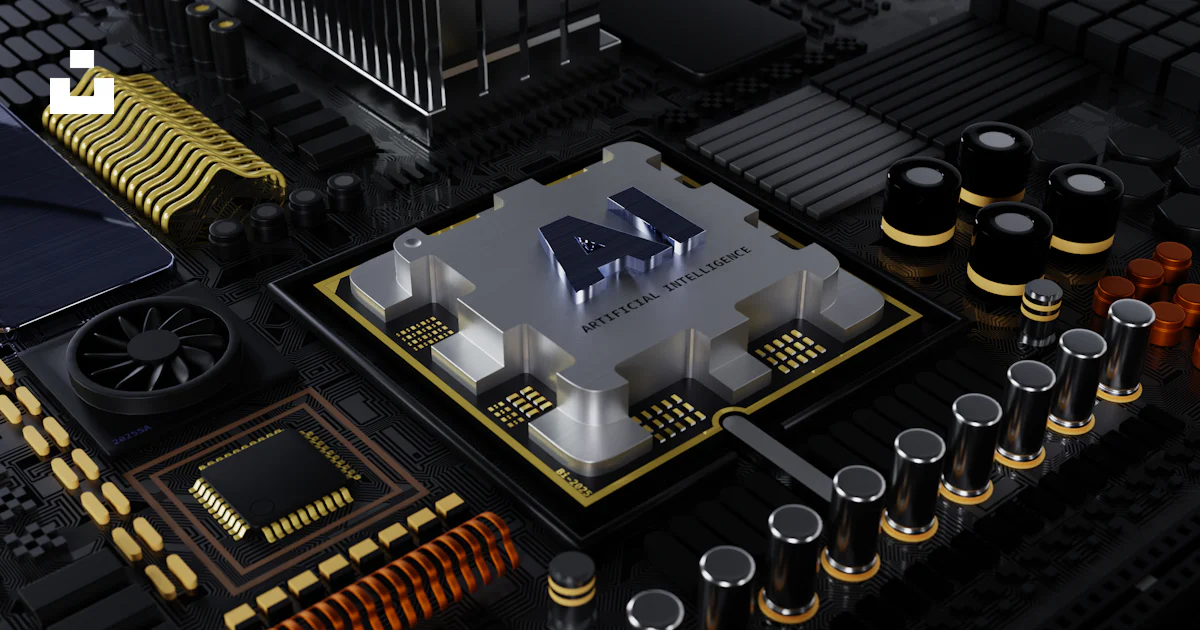 A close up of a computer processor with many components photo – Free ...