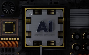 a computer chip with the letter ai on it