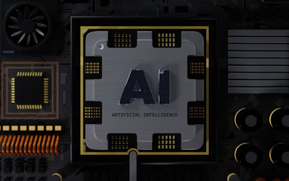 a computer chip with the letter ai on it