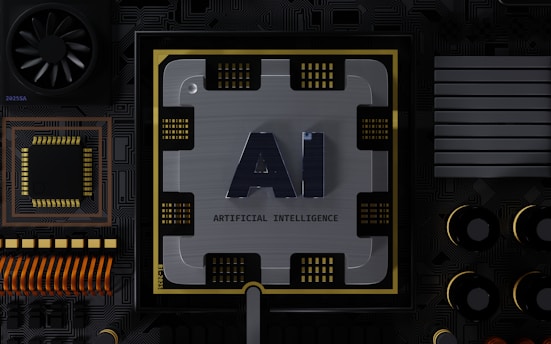 a computer chip with the letter ai on it