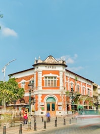 a large building with a clock tower on top of it