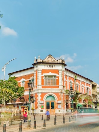 a large building with a clock tower on top of it