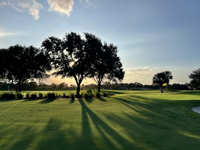 Sunny Florida golf course fairway