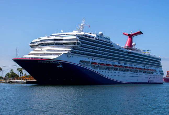a large cruise ship in a body of water