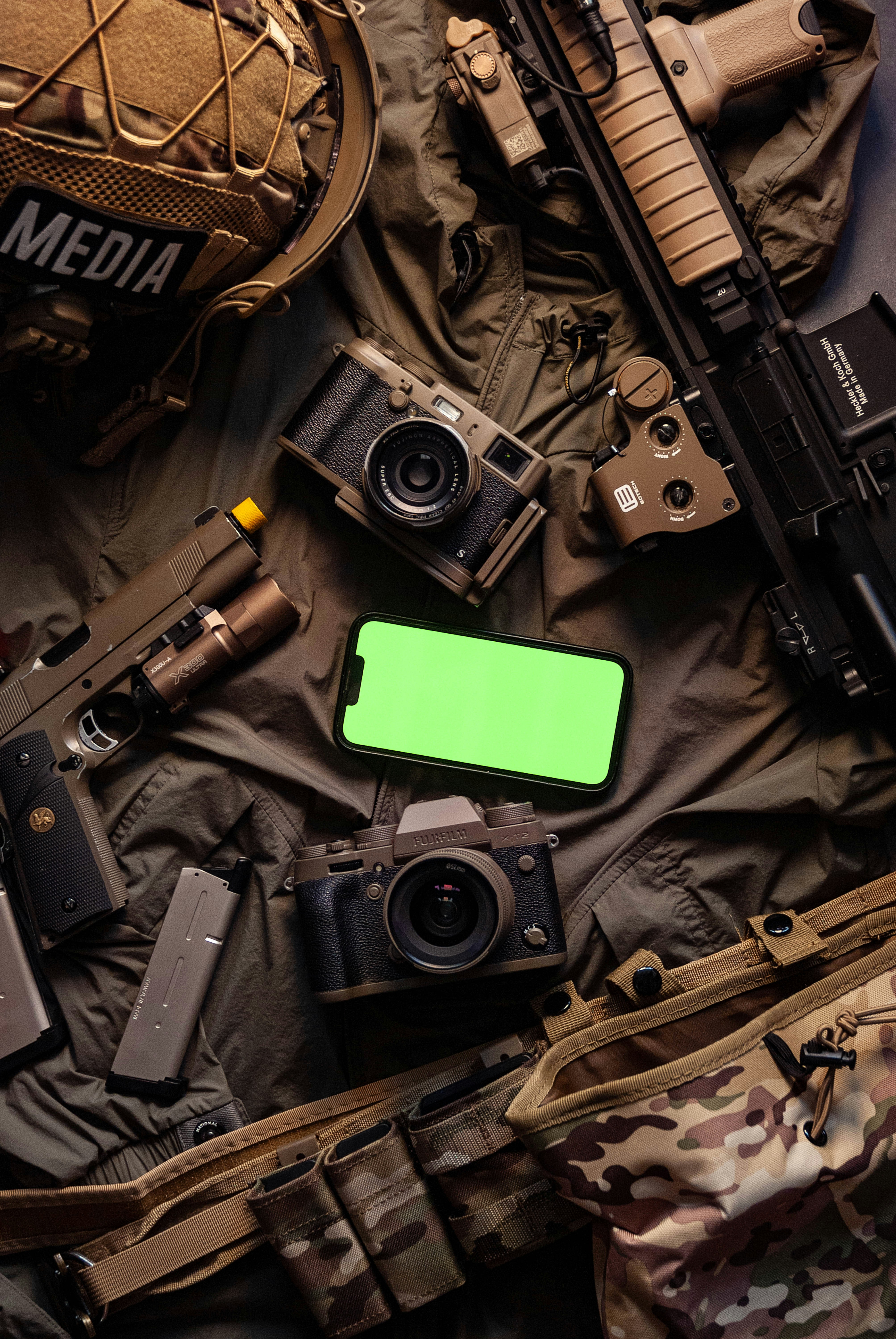 a bunch of different items that are on a table