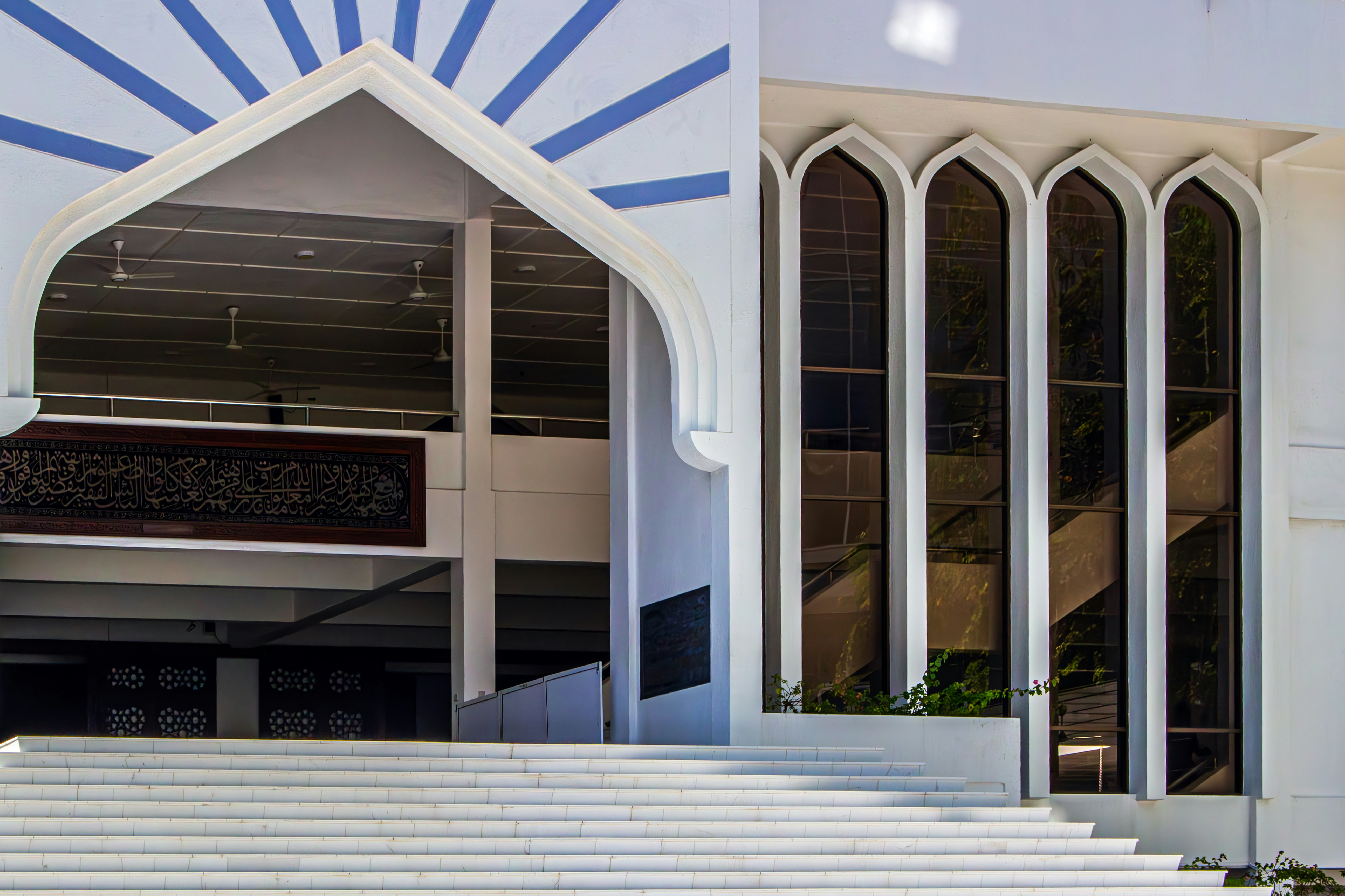 a building with a bunch of steps leading up to it