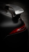 a close up of the tail end of a car