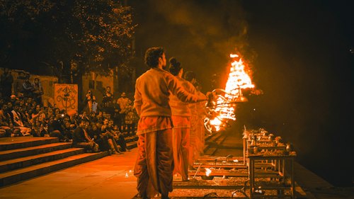 Ganga Aarti at Triveni Ghat