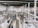 a factory filled with lots of machines and equipment