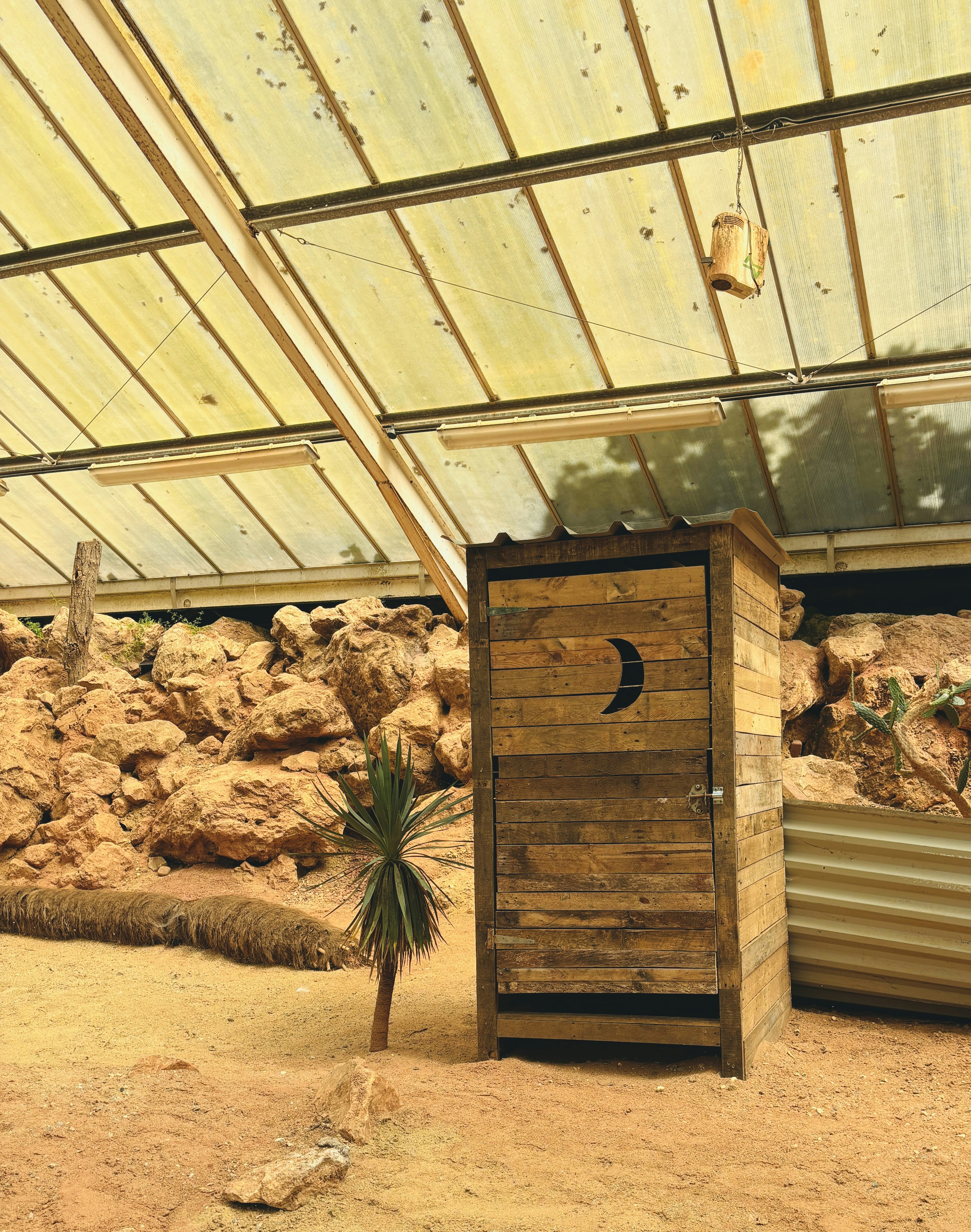 Image of a chicken coop with ventilation and security features