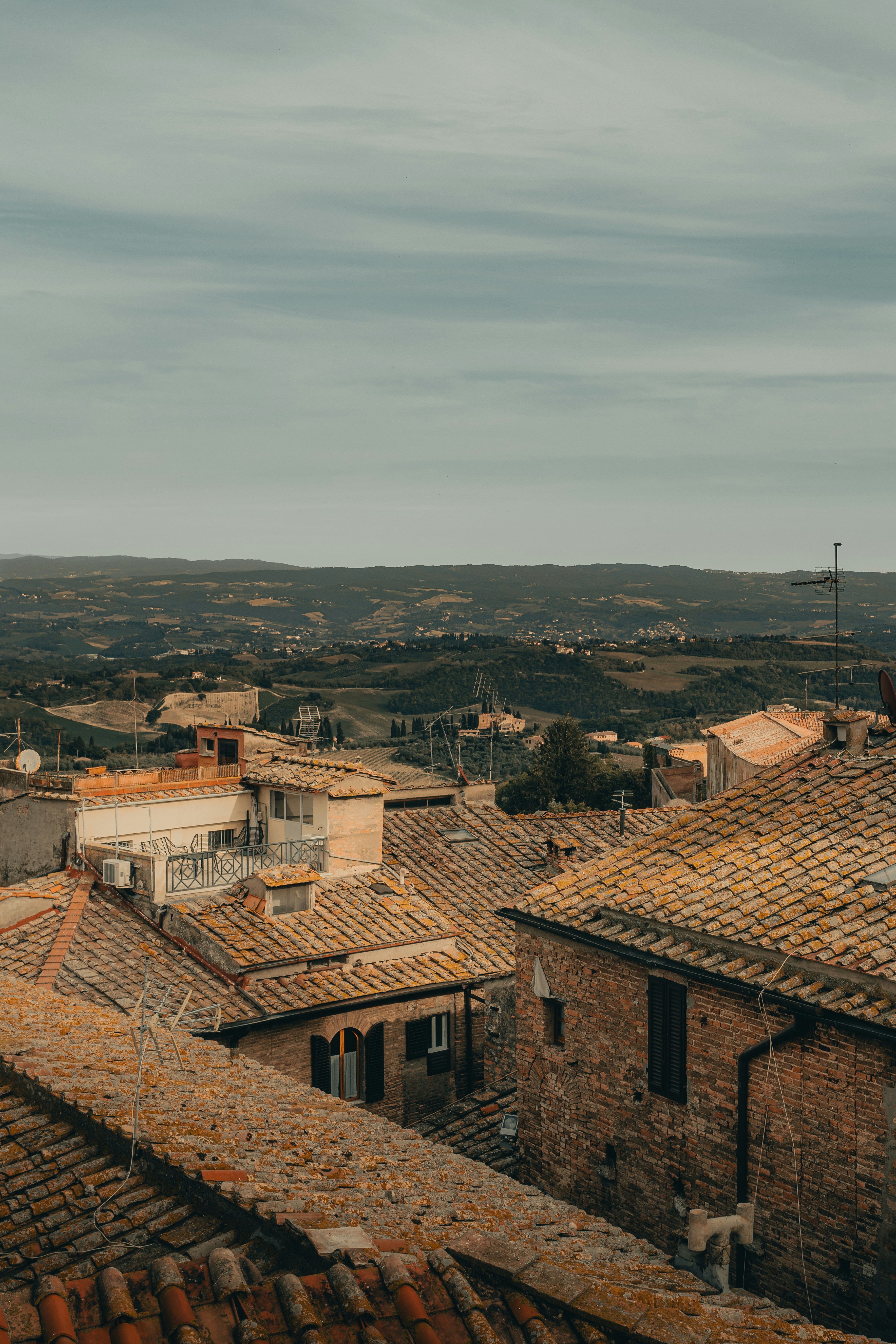 a view of a city from a roof top