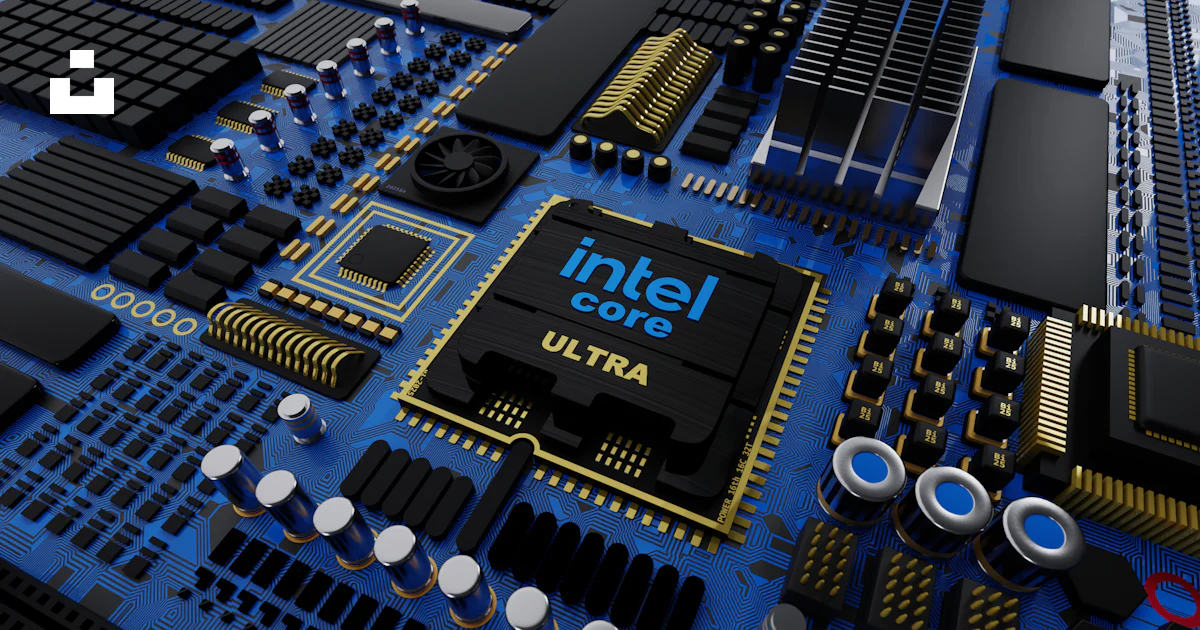 Icore Computer A close up of a computer board with intel core on it photo – Free ...