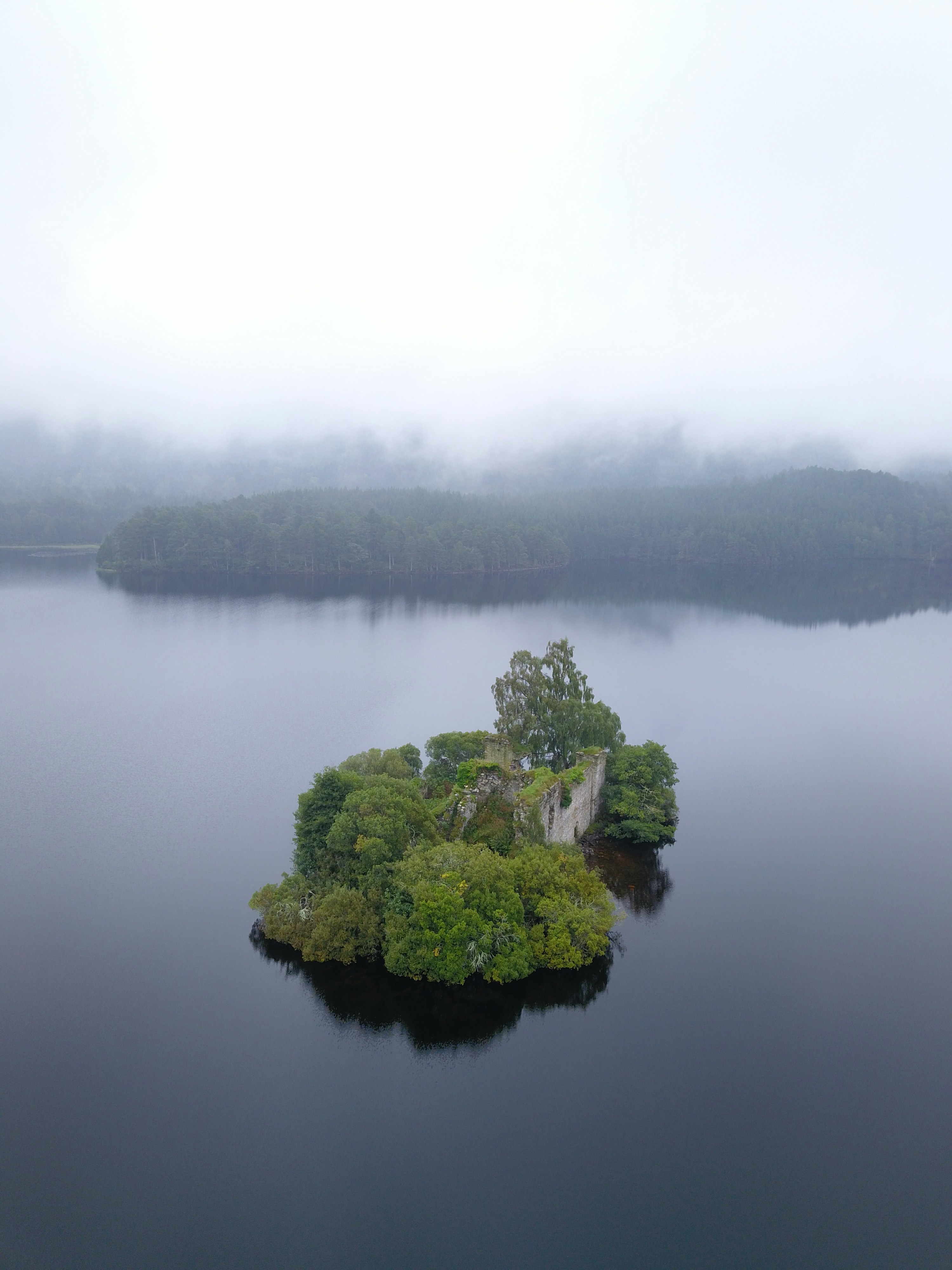 scottish landscape drone