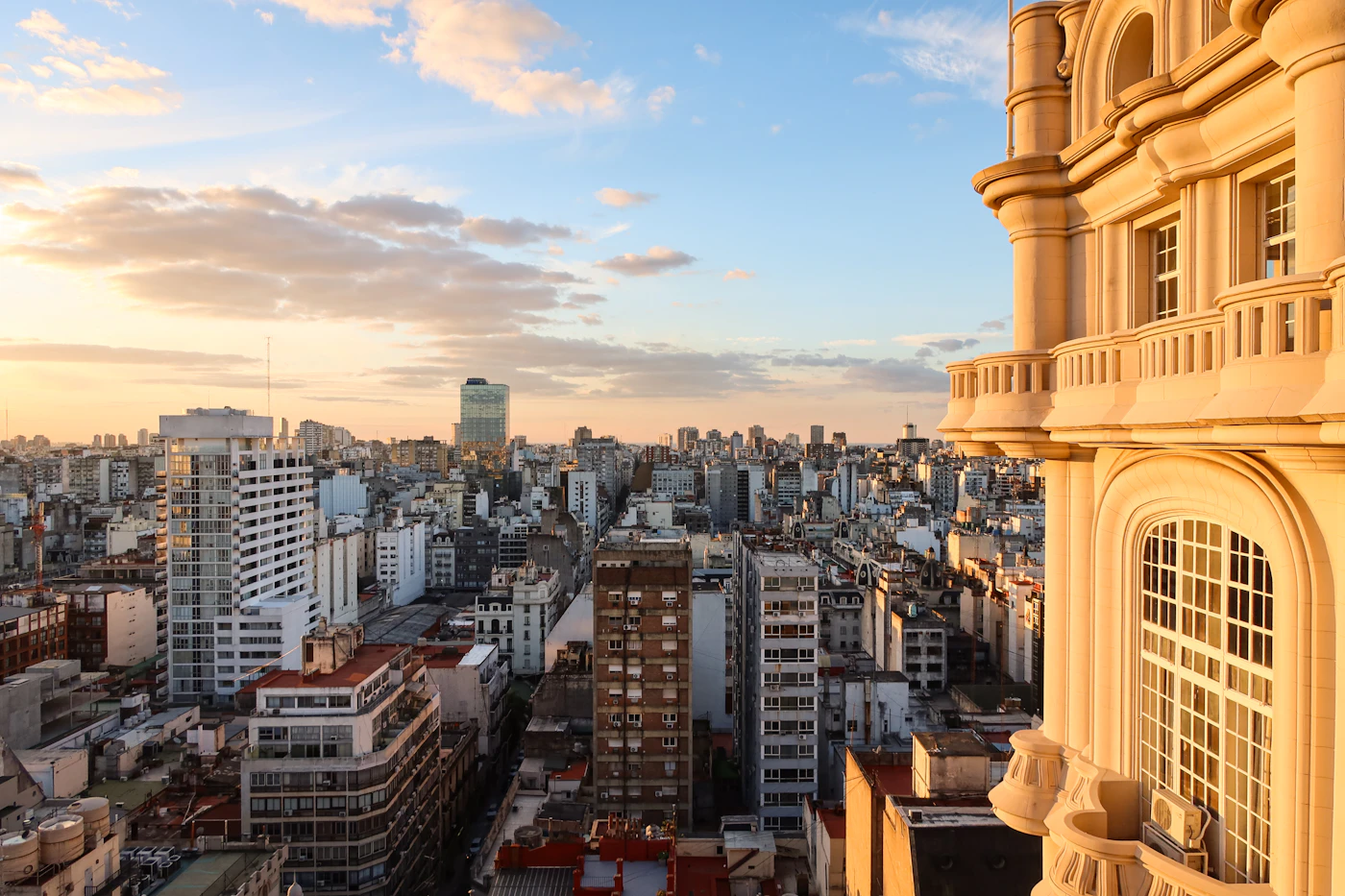 Refurbished historical building in downtown Buenos Aires