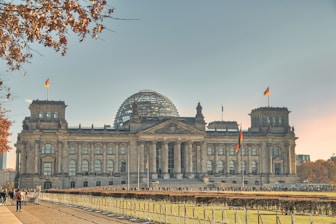 a large building with a dome on top of it